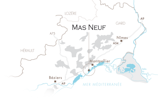 Map - Domaine du Mas Neuf